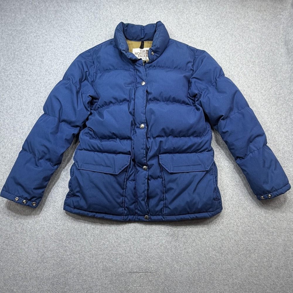 Vintage The North Face Jacket Womens Large‎ Blue Down Puffer Made USA 70s